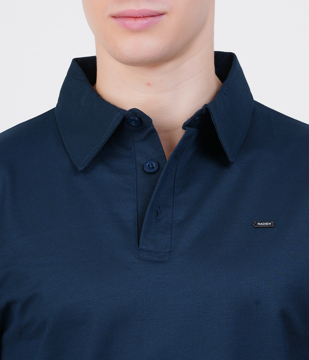 Blue Vintage  Collar Knit Polo