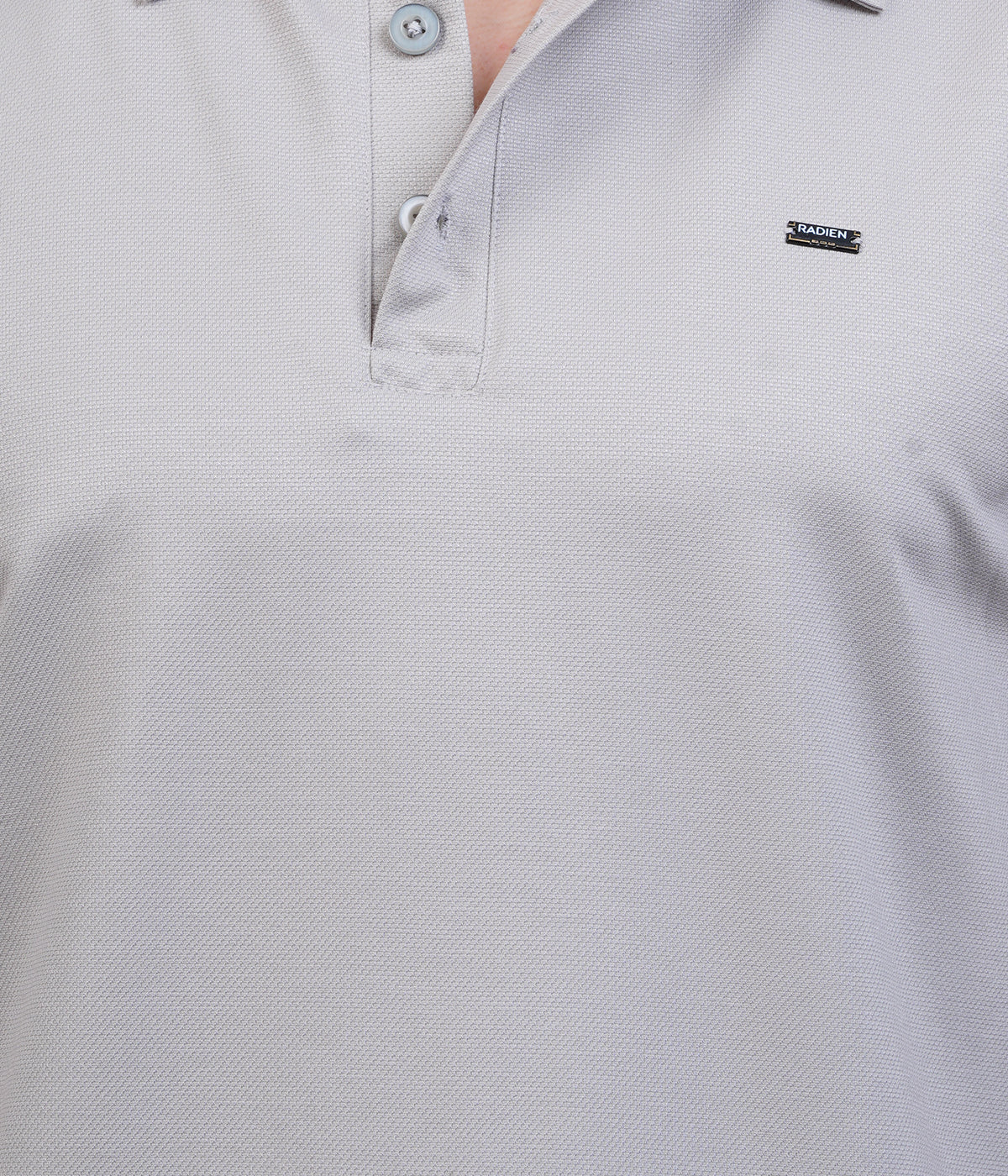 Grey  Vintage  Collar Knit Polo