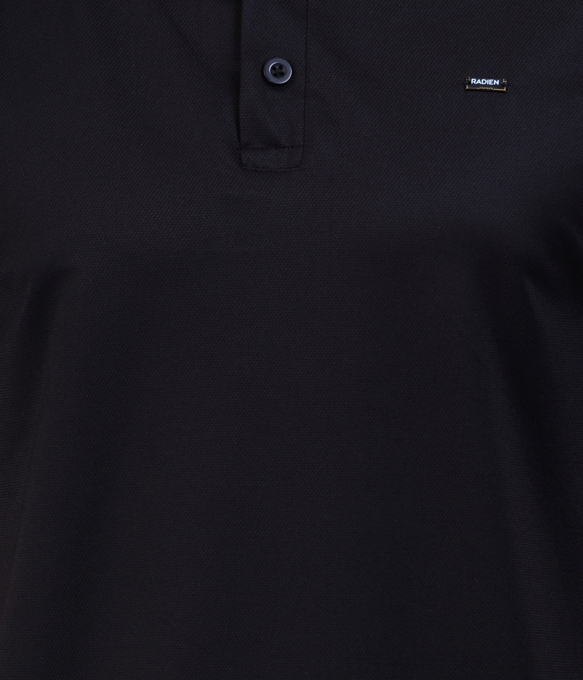 Black  Vintage  Collar Knit Polo
