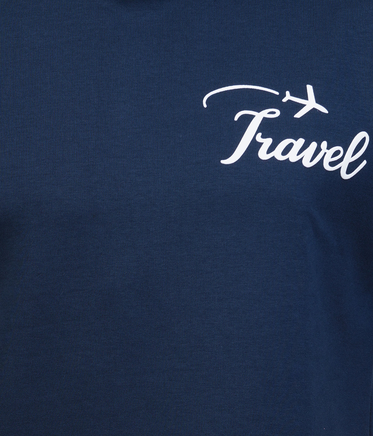 Travel Themed Blue Oversized T-Shirt