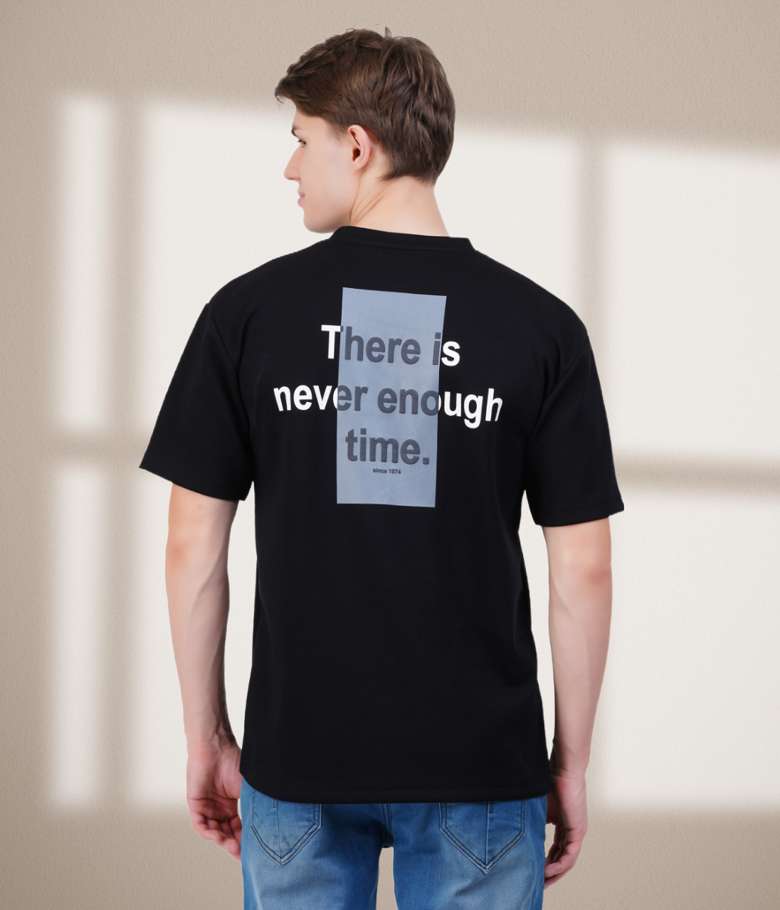 Black Puffer Oversized T-Shirt