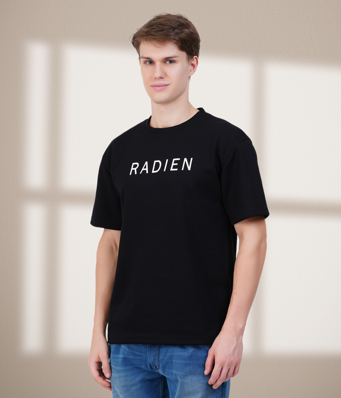 Black Puffer Oversized T-Shirt