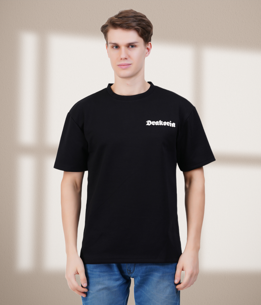 Drakoria Black Oversized T-Shirt