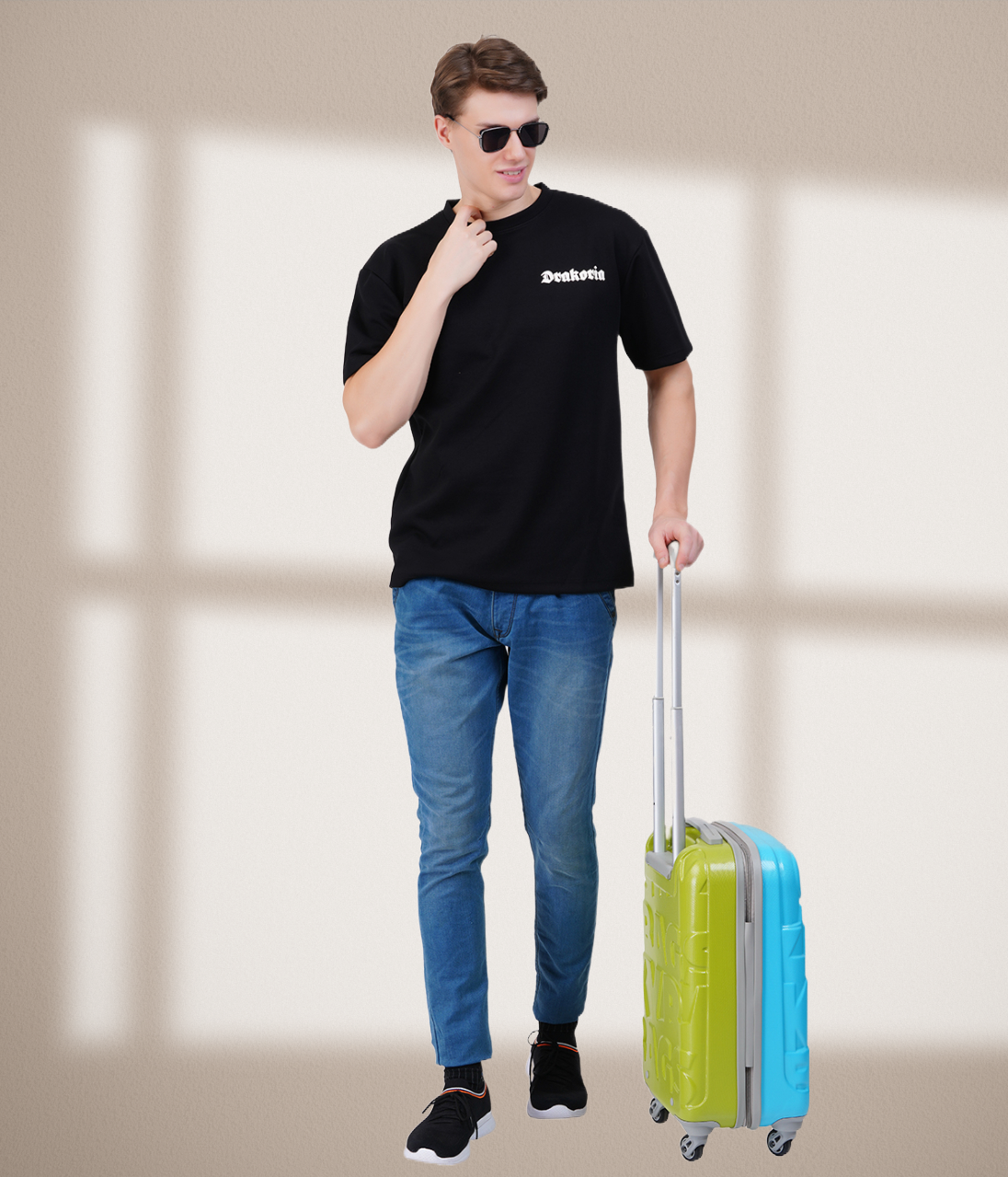 Drakoria Black Oversized T-Shirt