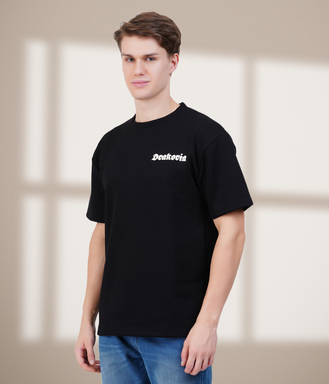 Drakoria Black Oversized T-Shirt
