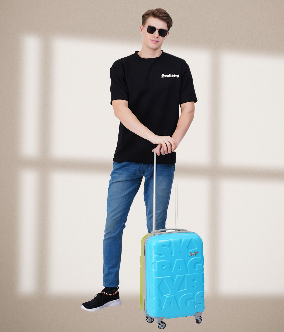 Drakoria Black Oversized T-Shirt