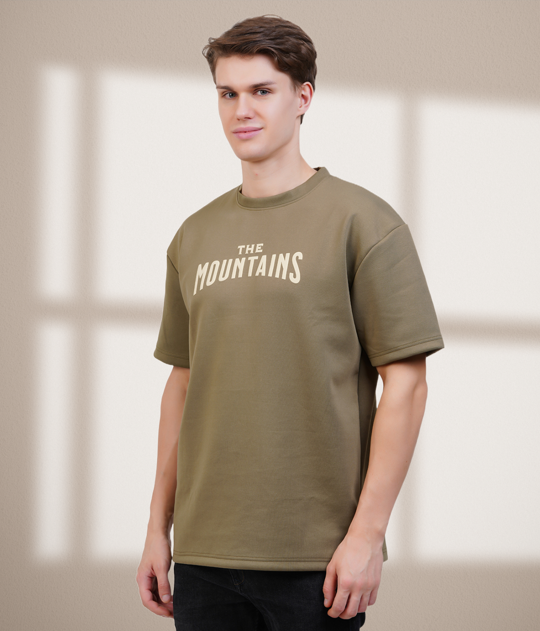 The Mountains - Green Oversized T-Shirt