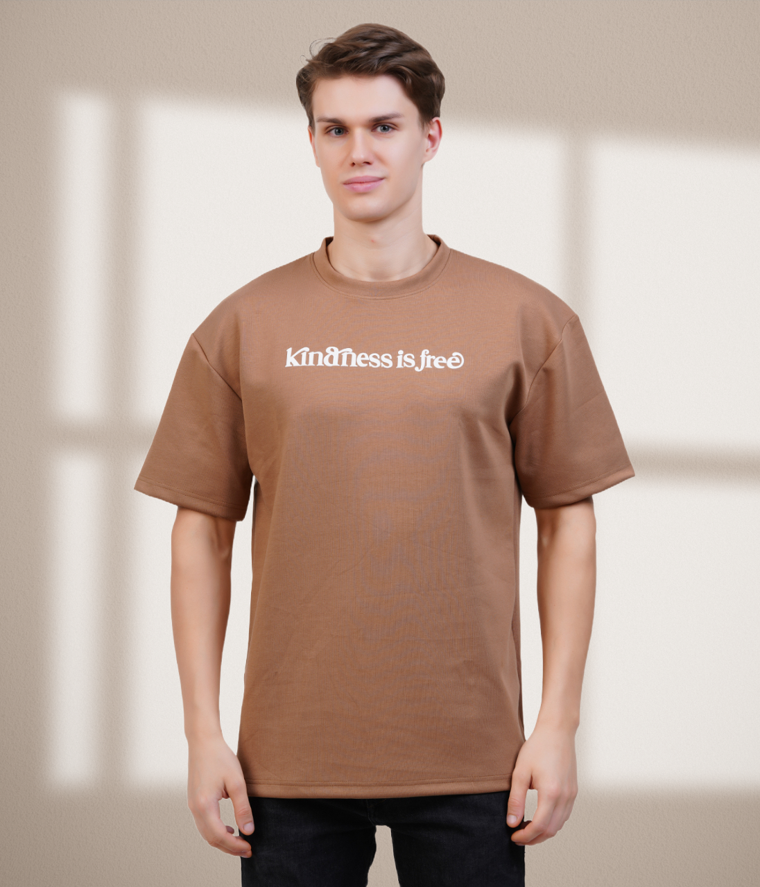 Brown Puffer Oversized T-Shirt