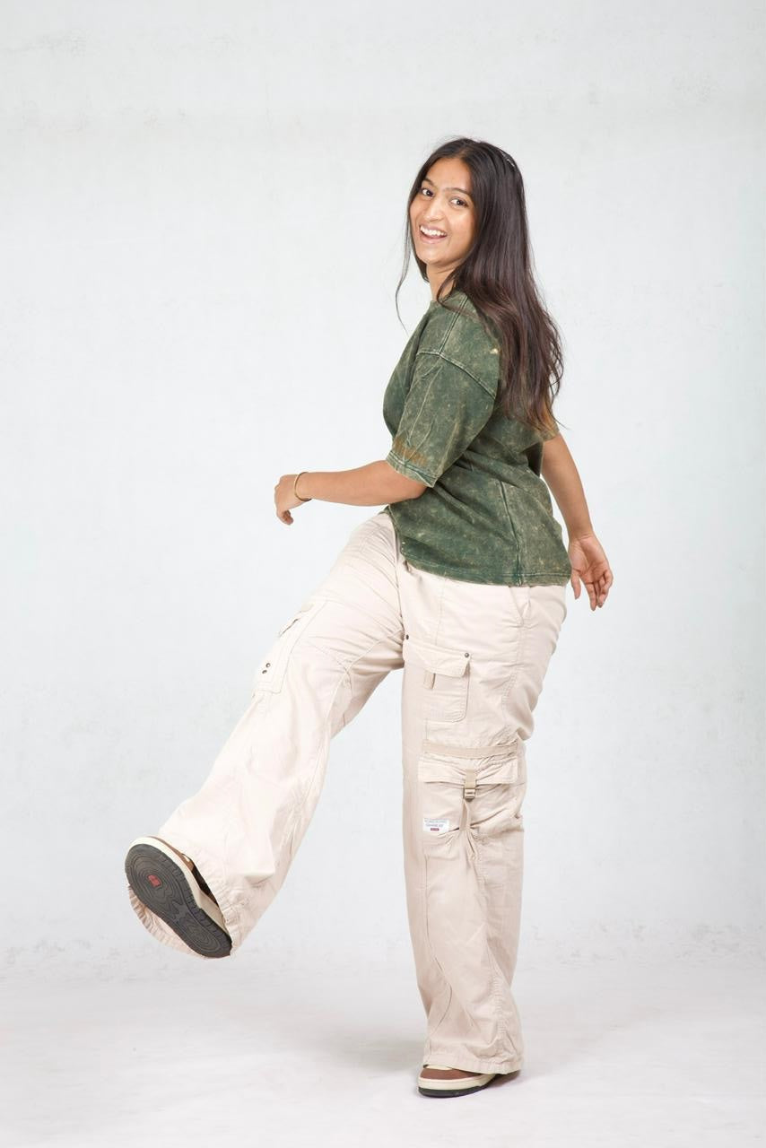 Burn Out  Box Fit Oversize T-Shirt