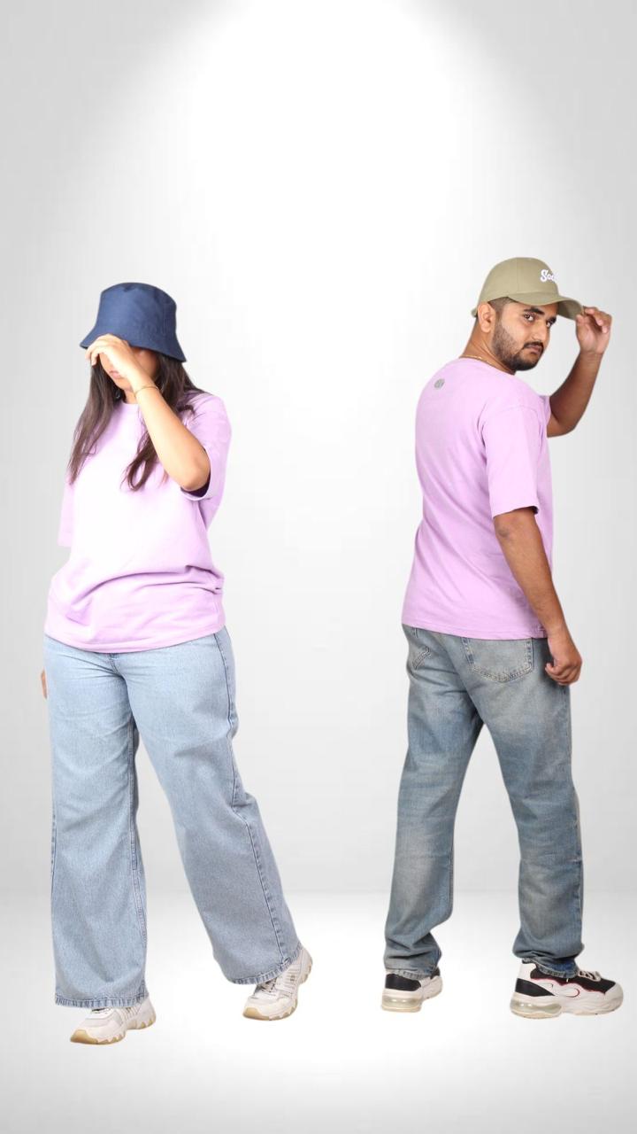 Lavender Acid-wash T-shirt