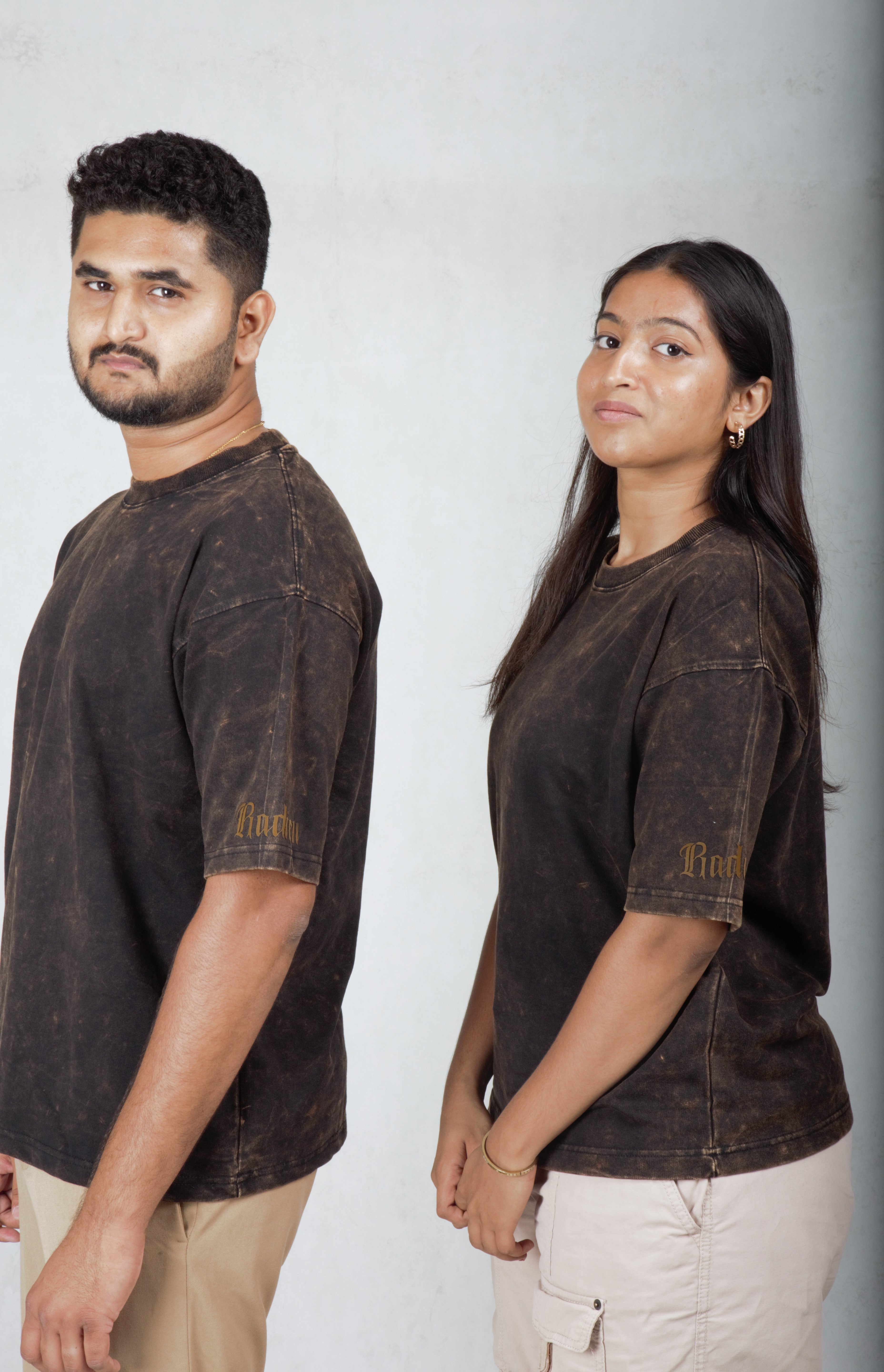 Burn Out  Box Fit Oversize T-Shirt