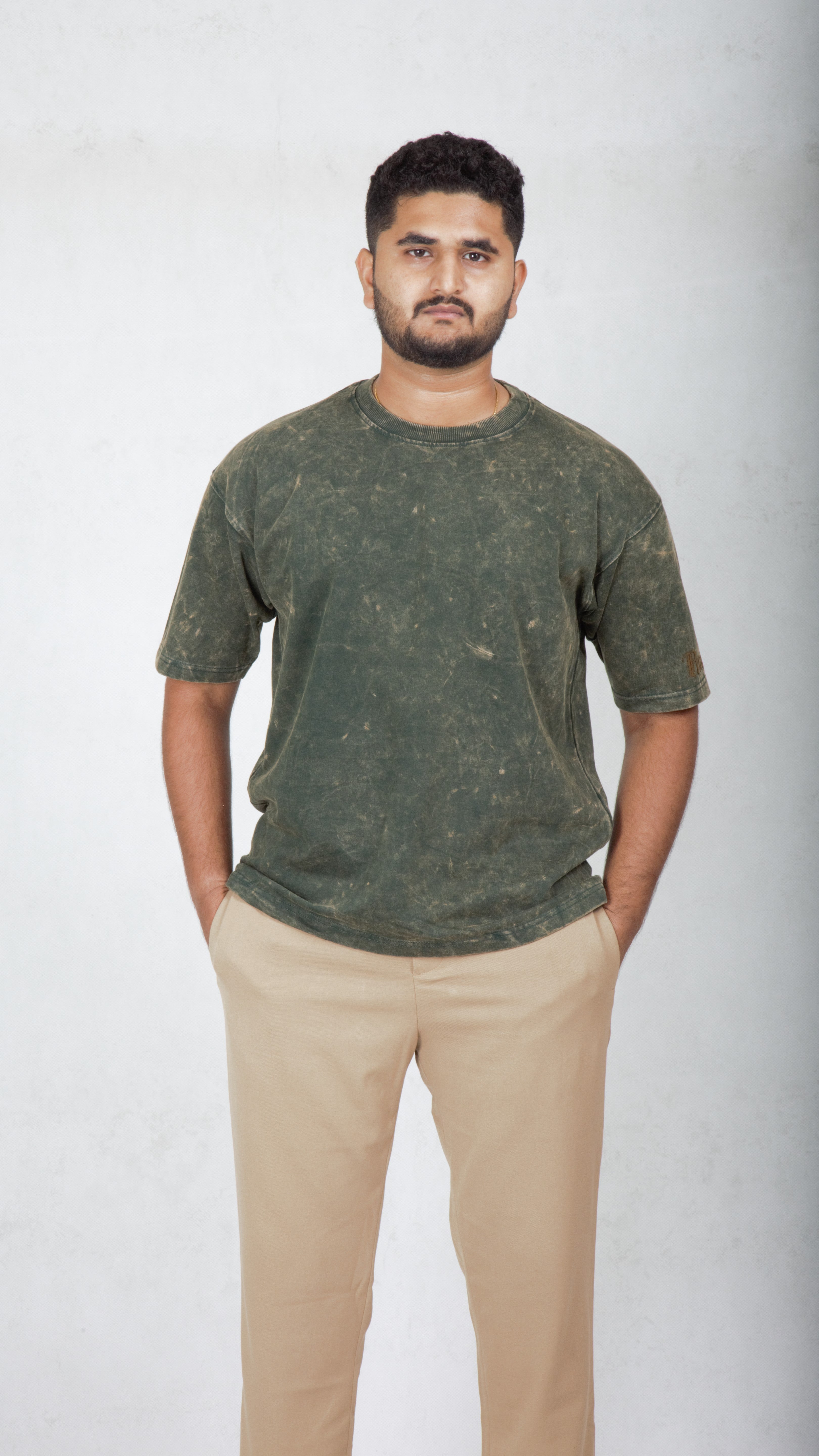 Burn Out  Box Fit Oversize T-Shirt