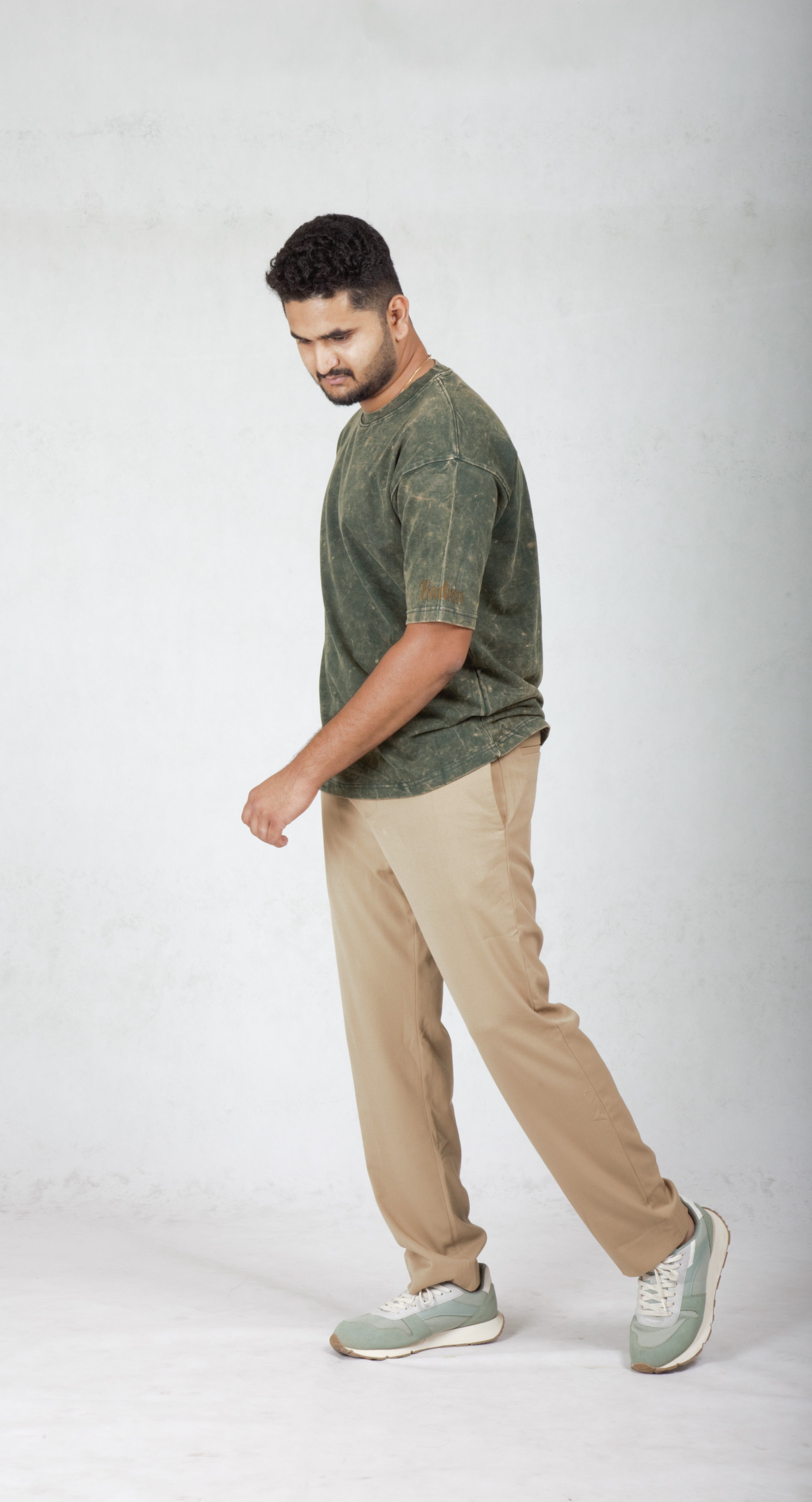 Burn Out  Box Fit Oversize T-Shirt